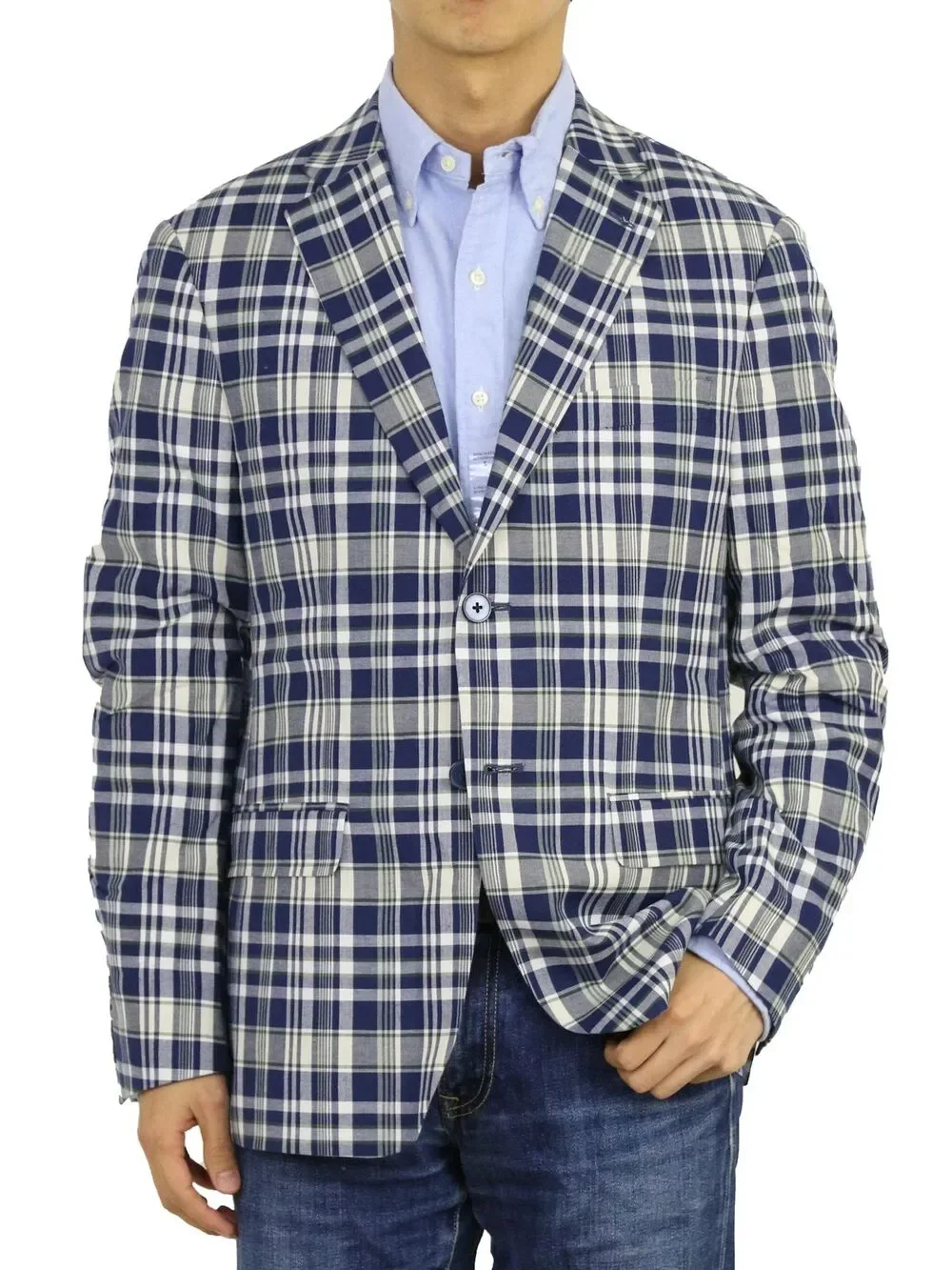 Lauren by Polo Ralph Lauren Plaid Cotton Blazer Suit Jacket 50R